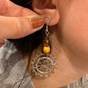 Dream catcher earrings